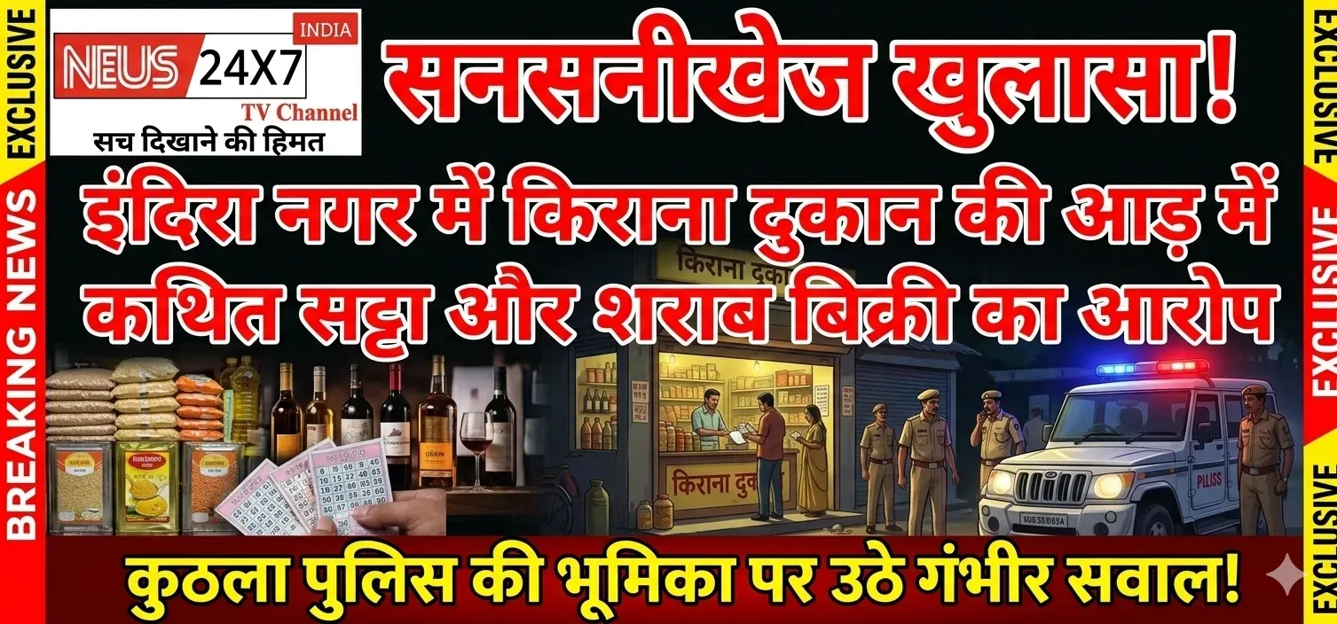 इंदिरा नगर में किराना दुकान की आड़ में कथित सट्टा और शराब बिक्री के आरोप, कुठला पुलिस की भूमिका पर उठे सवाल