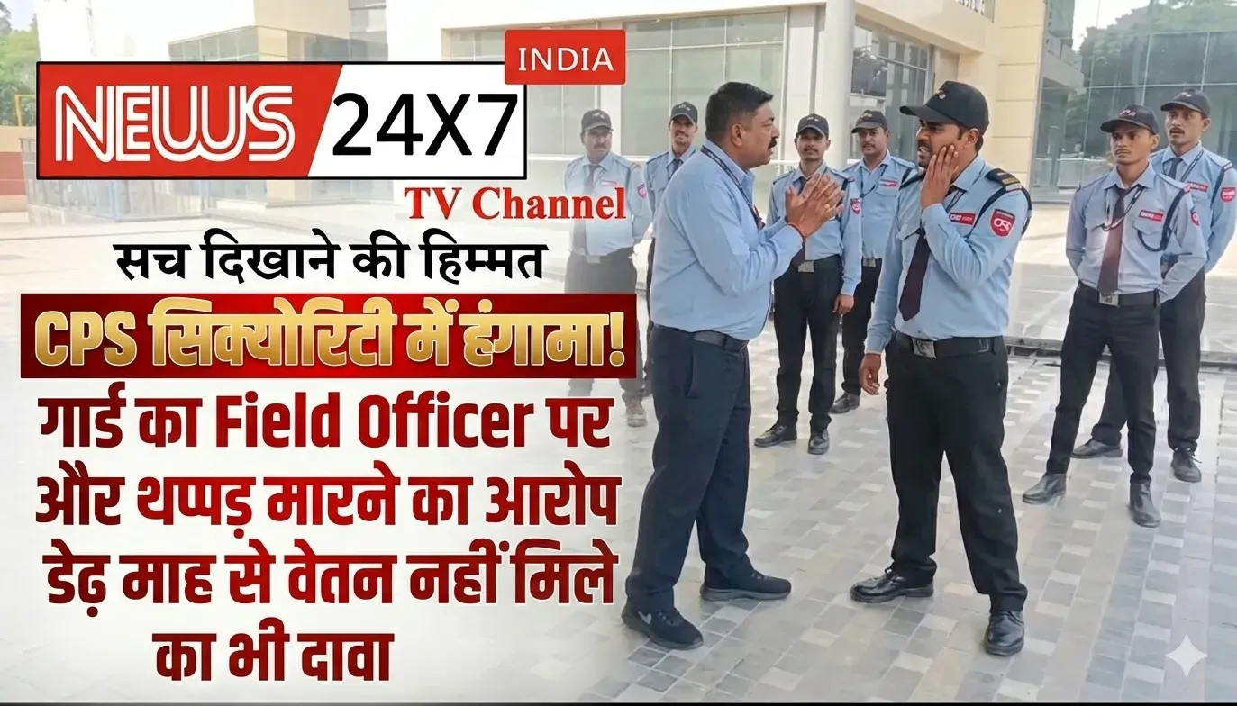 CPS सिक्योरिटी में हंगामा! गार्ड ने फील्ड ऑफिसर पर लगाया गाली-गलौज और थप्पड़ मारने का आरोप, डेढ़ माह से वेतन नहीं मिलने का भी दावा