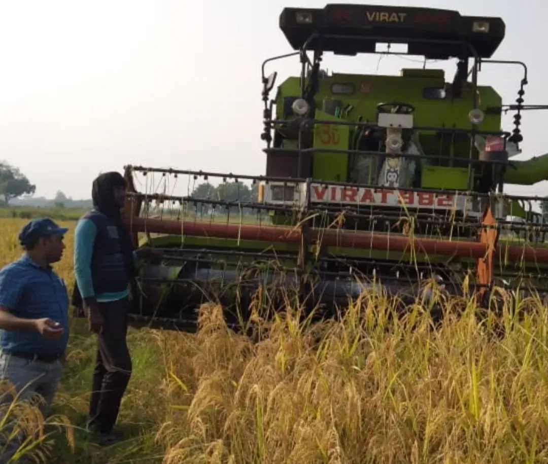 धान कटाई में एसएमएस (स्ट्रॉ मैनेजमेंट सिस्टम) का उपयोग न करने पर की गई कार्यवाही